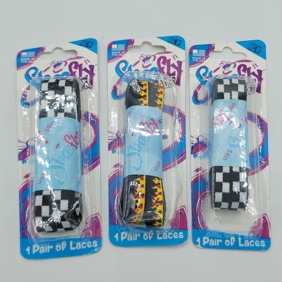 Shoefly Fashion Laces 3 Pairs New #717 - Picture 2 of 7